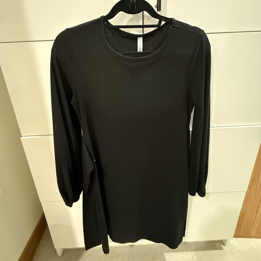 Elegant Black Long Sleeve Dress